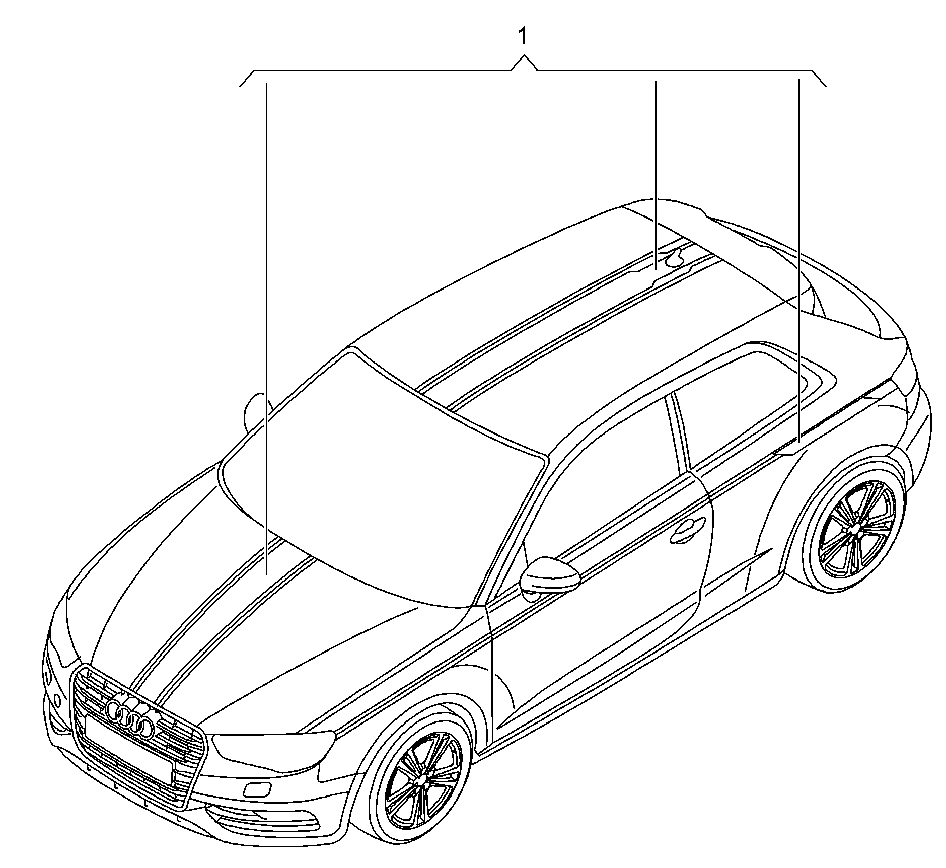 Запчасти для Audi Audi A3/S3/Sportb./Lim./qu. 2017 - Оригинальные  аксессуары Накладка декоративная