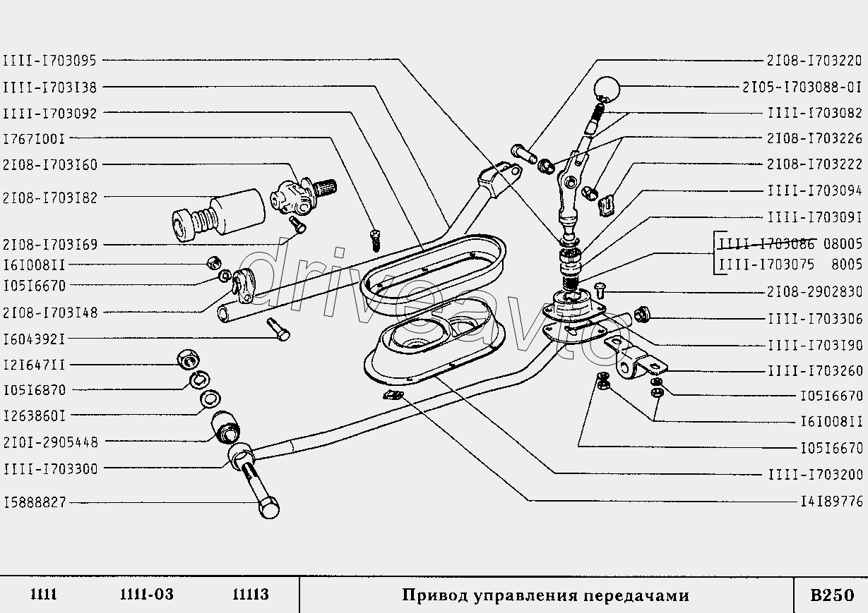 Привод управления передачами