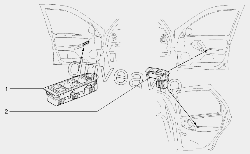 Модуль двери водителя калина 2 схема