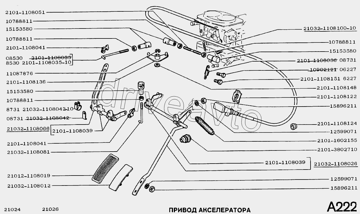 Привод акселератора