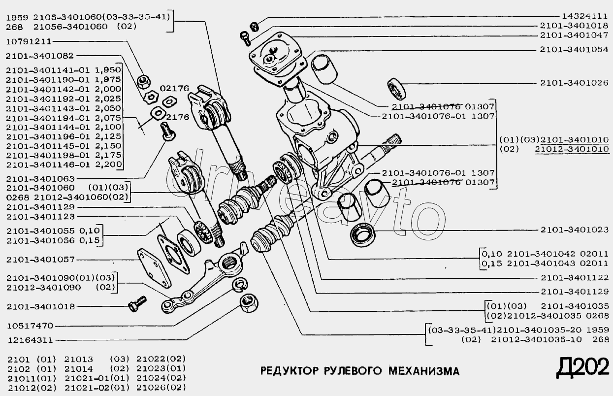 Редуктор рулевого управления