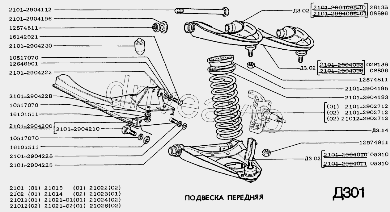 Подвеска передняя