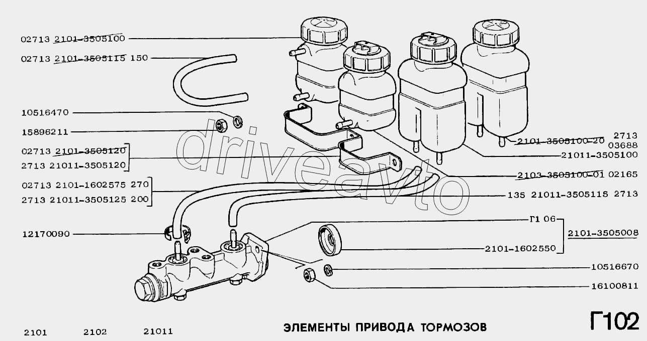 Механизм управления тормозами