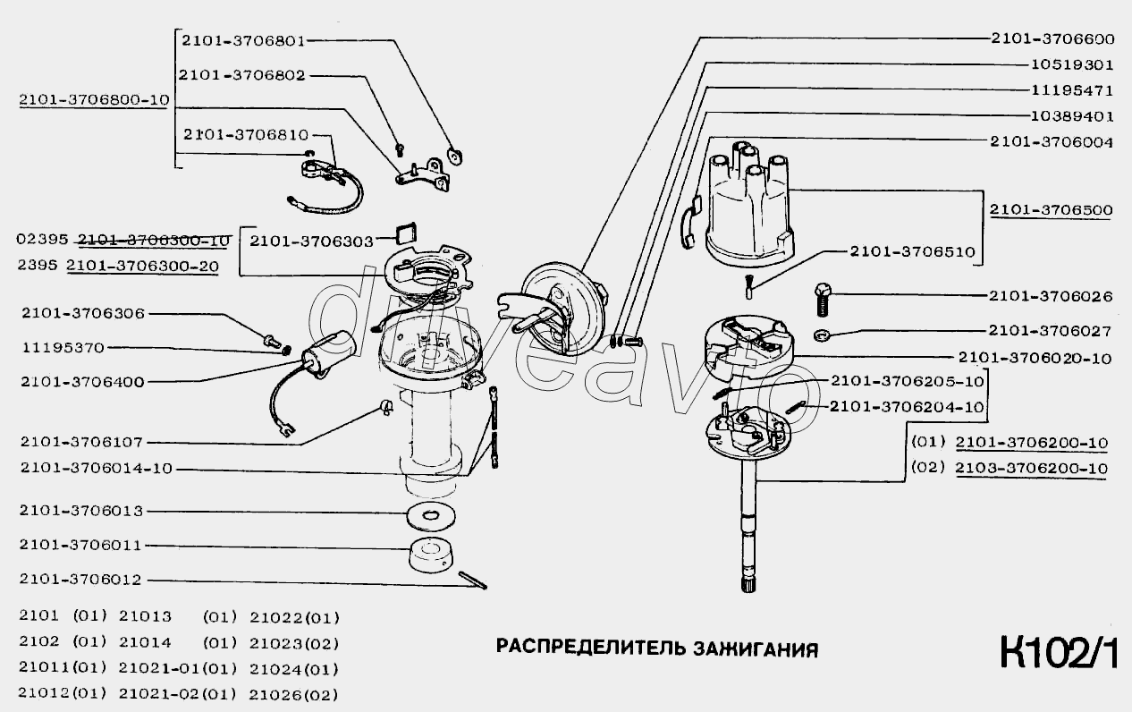 Распределитель зажигания