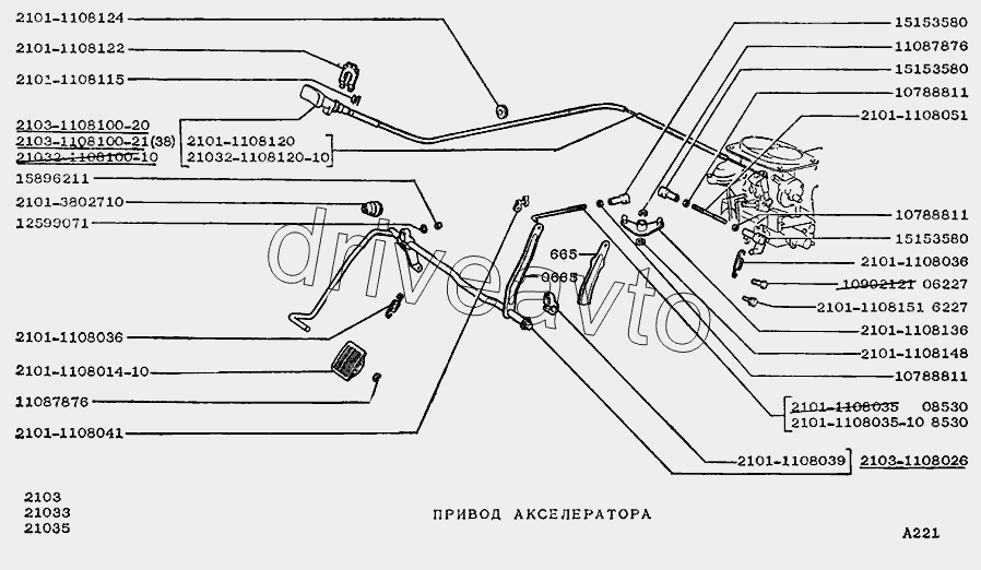 Привод акселератора