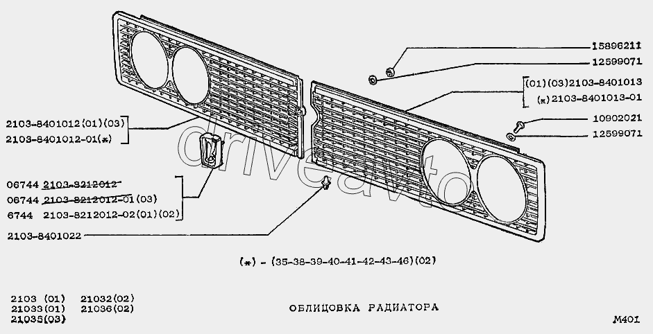 Облицовка радиатора