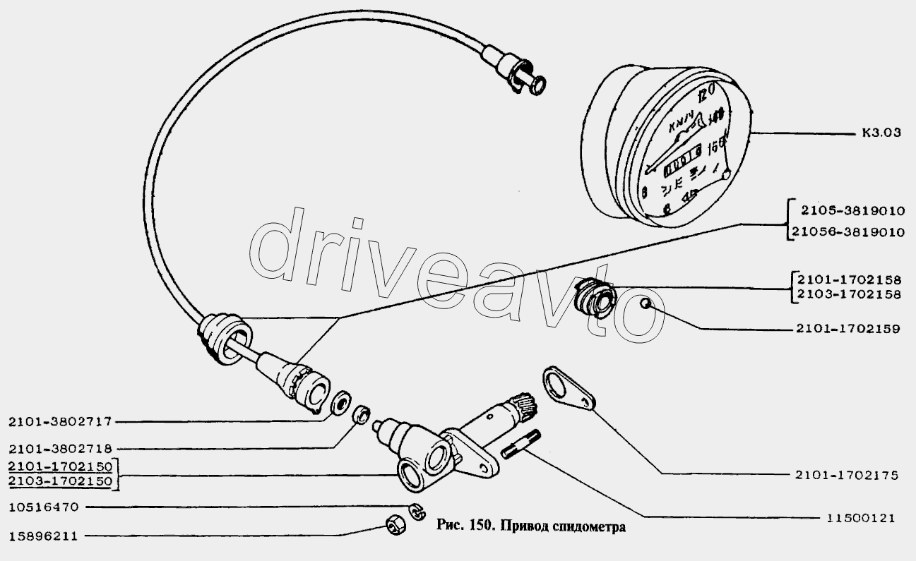 Привод спидометра