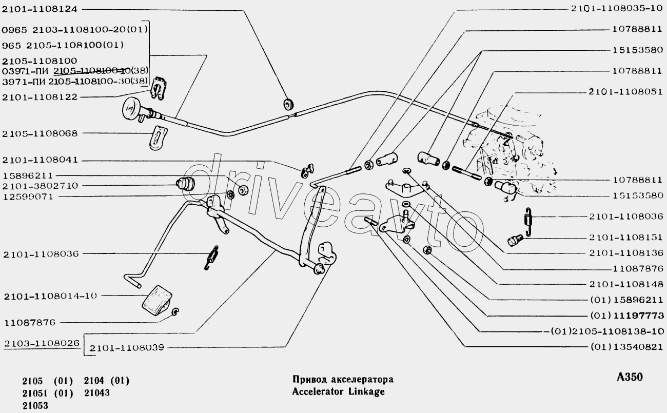 Привод акселератора