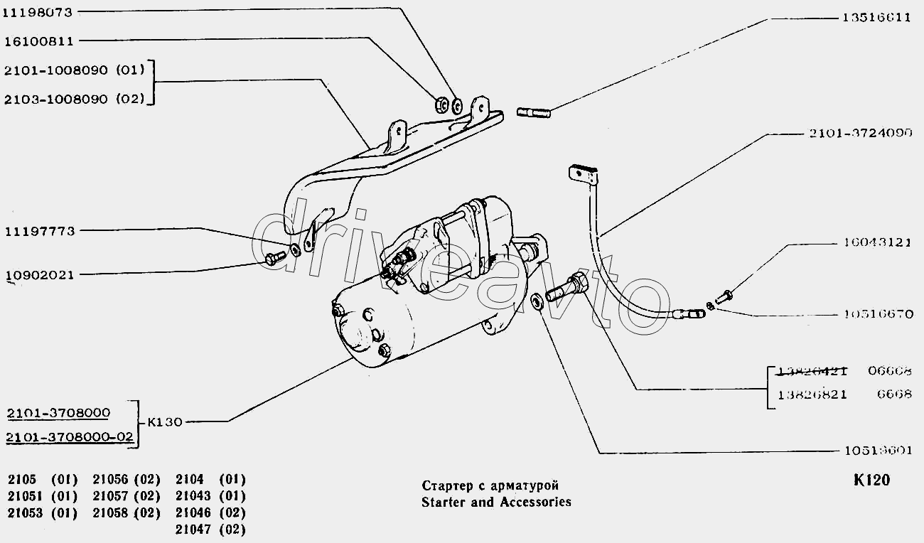 Стартер с арматурой