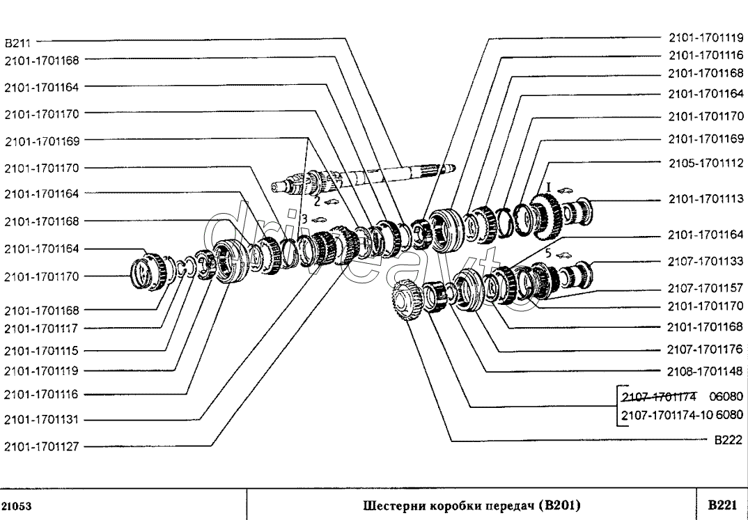 Схема сборки коробки передач ваз 2107