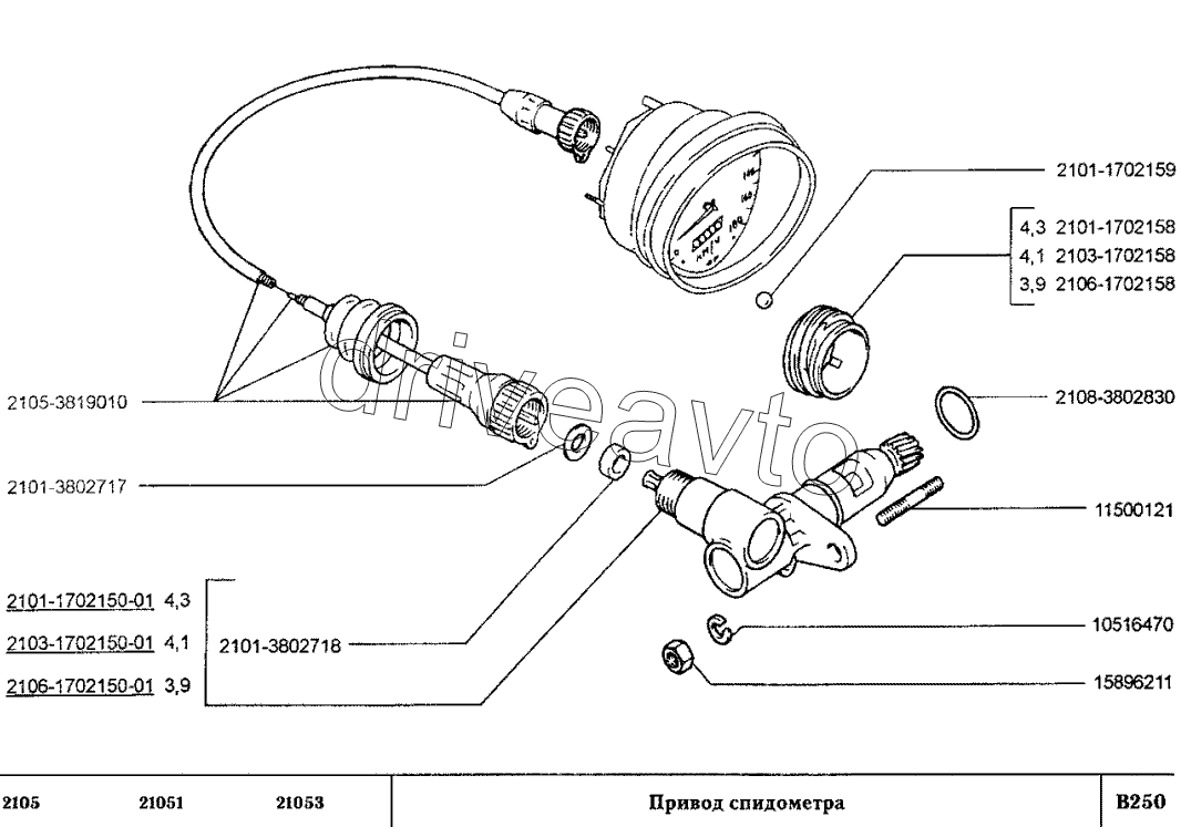 Привод спидометра