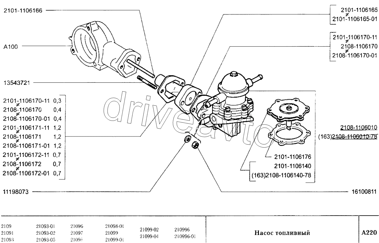 Насос топливный