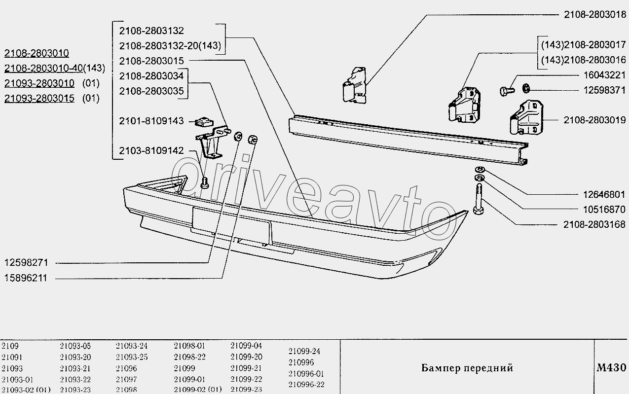 Бампер передний