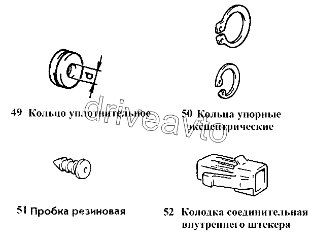 Кольца, колодка, пробка