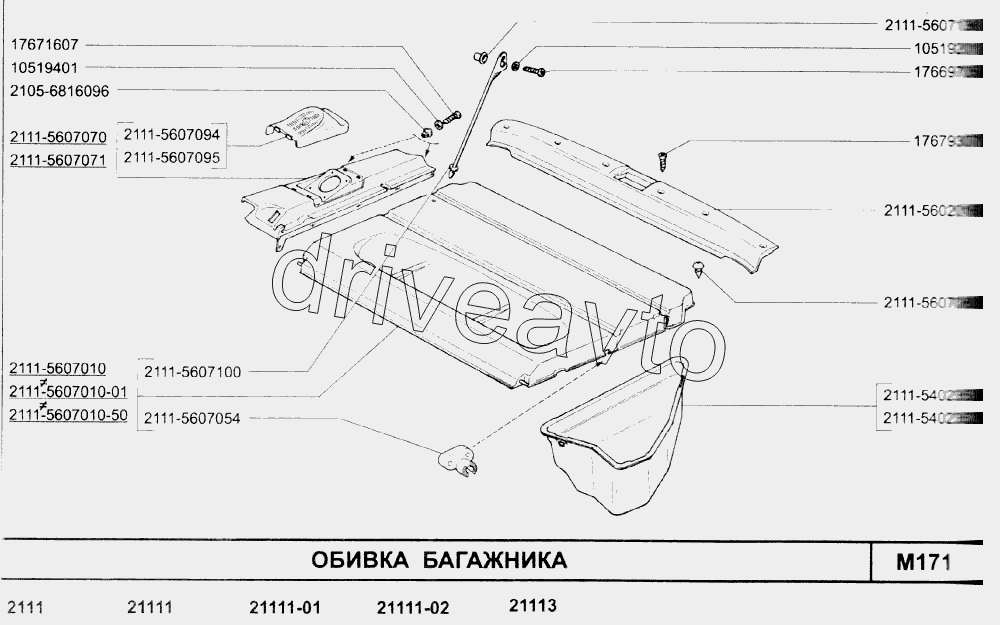 Обивка багажника