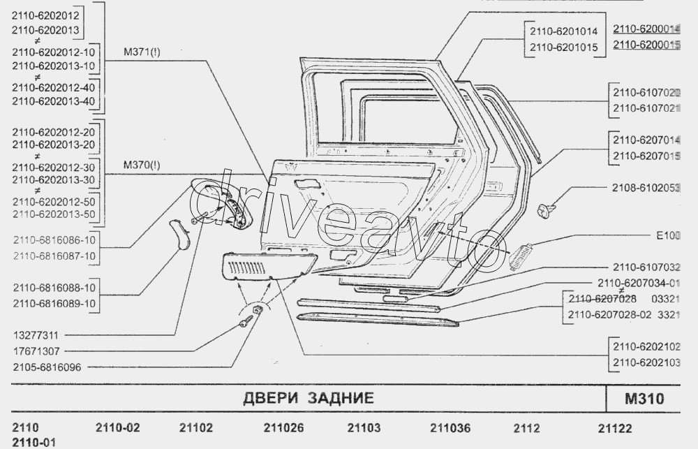 Двери задние