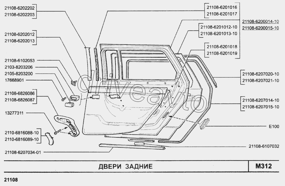 Двери задние