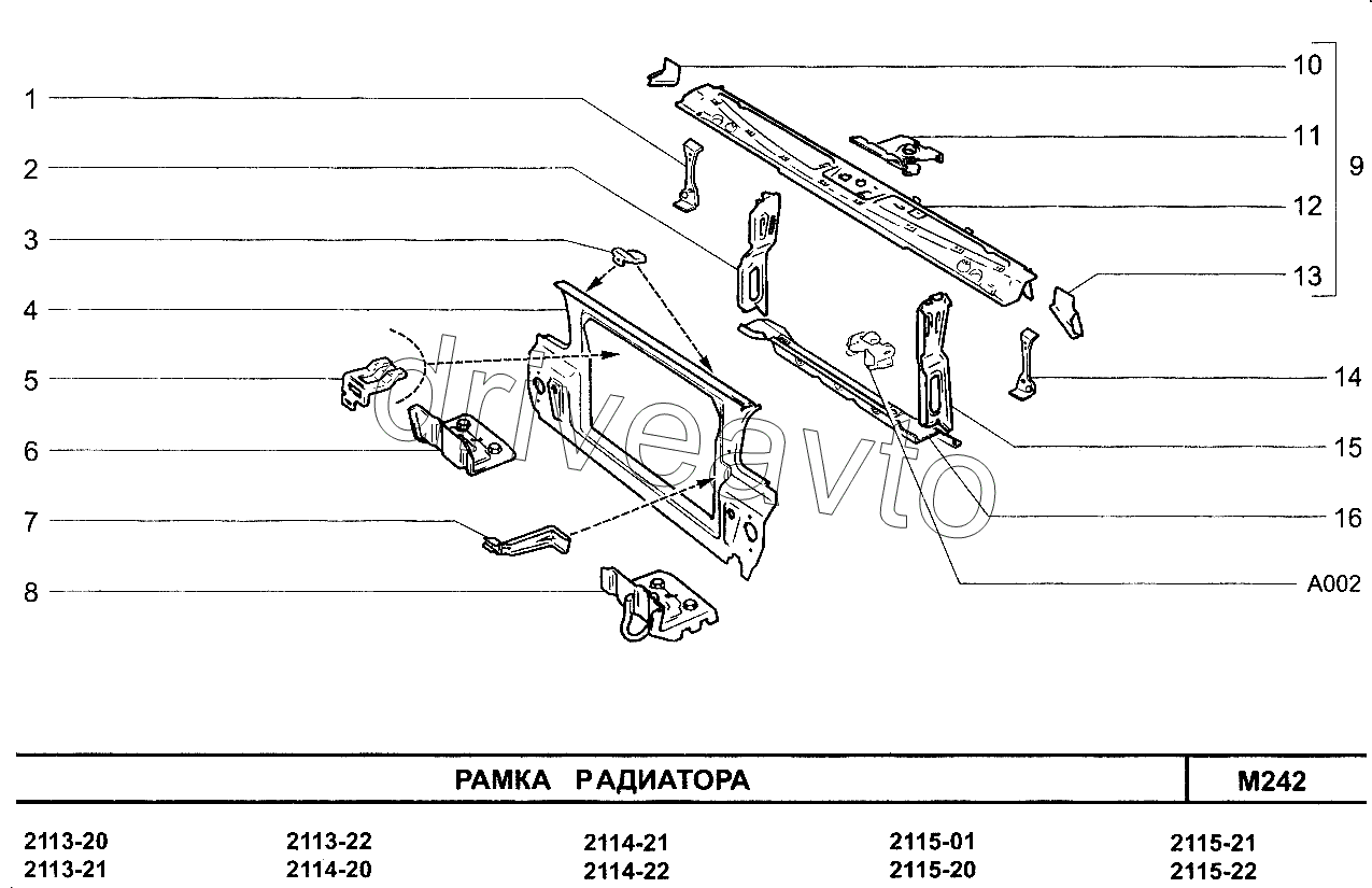 Рамка радиатора