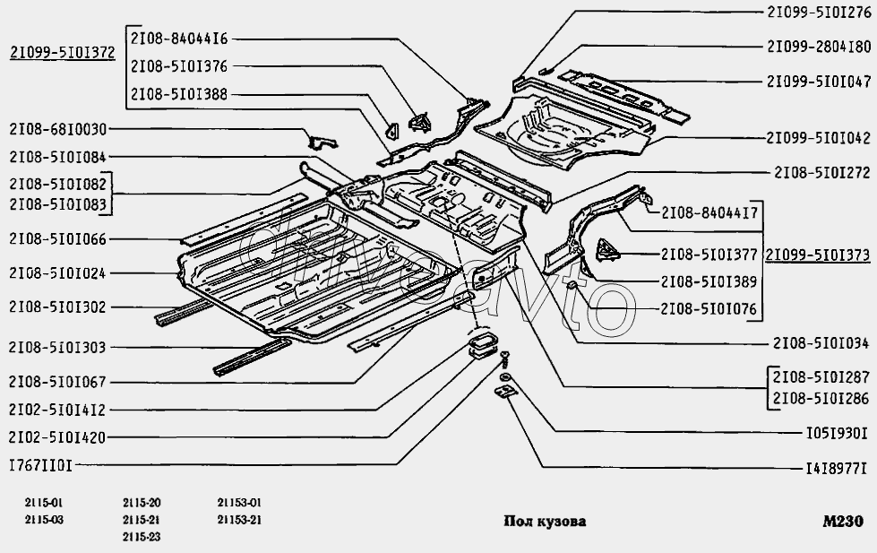 Пол кузова