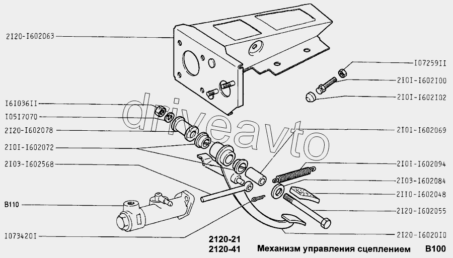 Механизм управления сцеплением