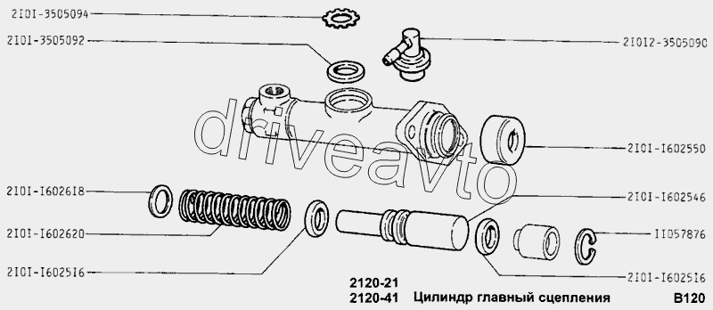 Цилиндр главный сцепления