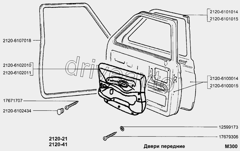 Двери передние