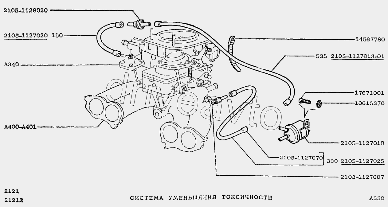 Система уменьшения токсичности