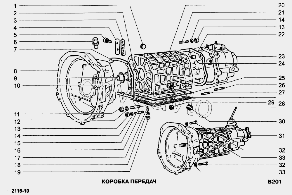 Схема коробки передач нива 21214 схема