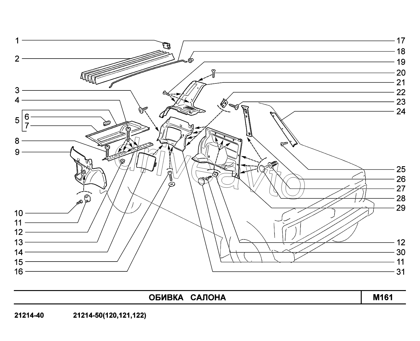 M161. Обивка салона