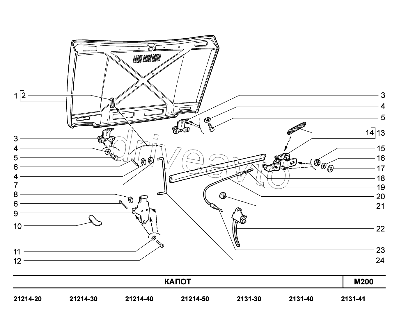 M200. Капот