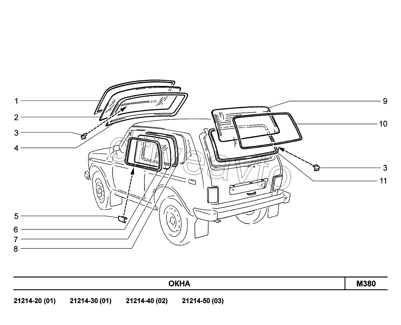 M380. Окна