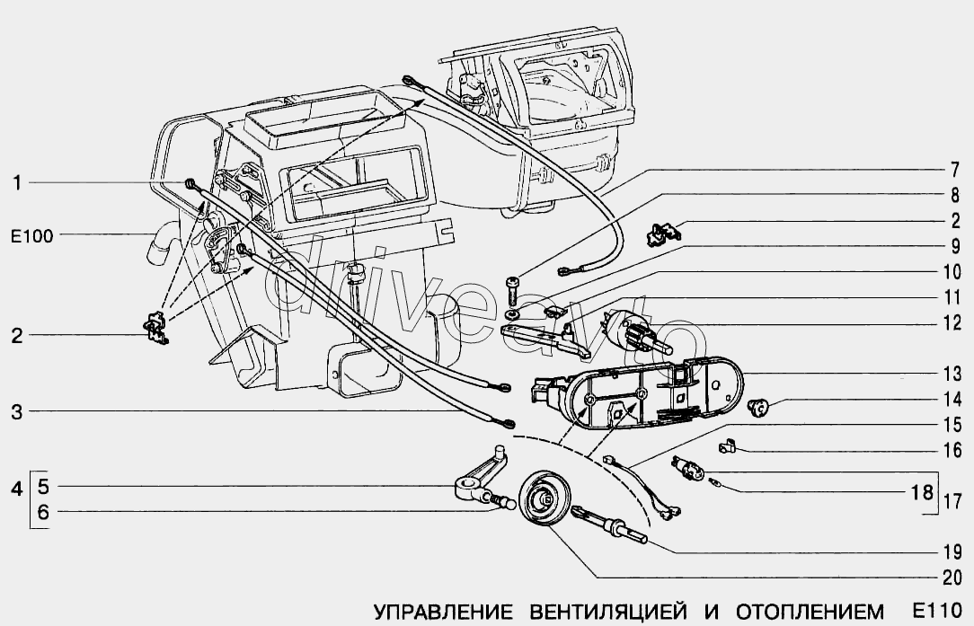 Патрубки 2123 схема