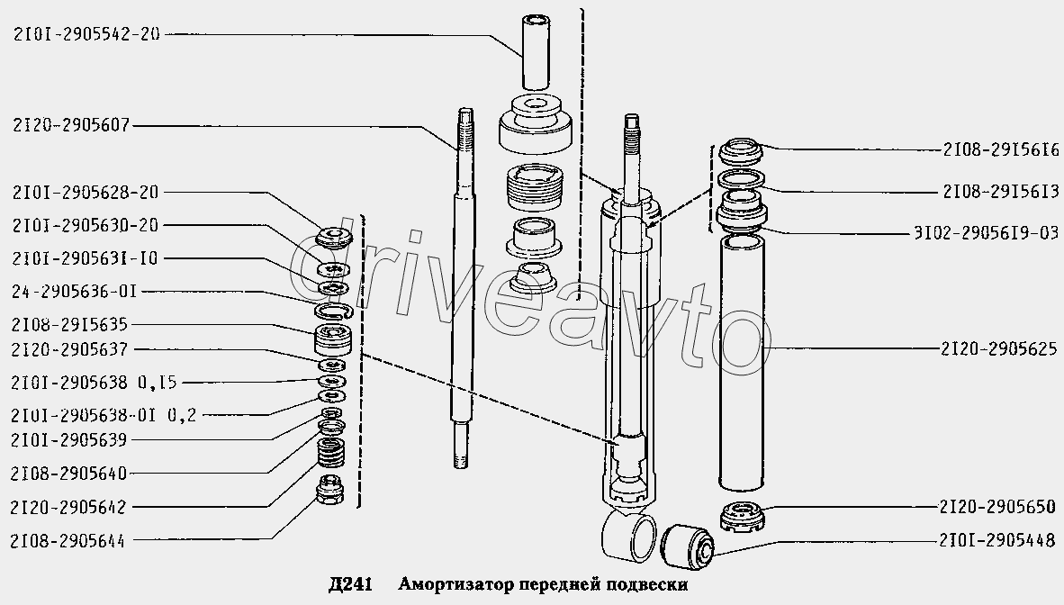 Амортизатор передней подвески