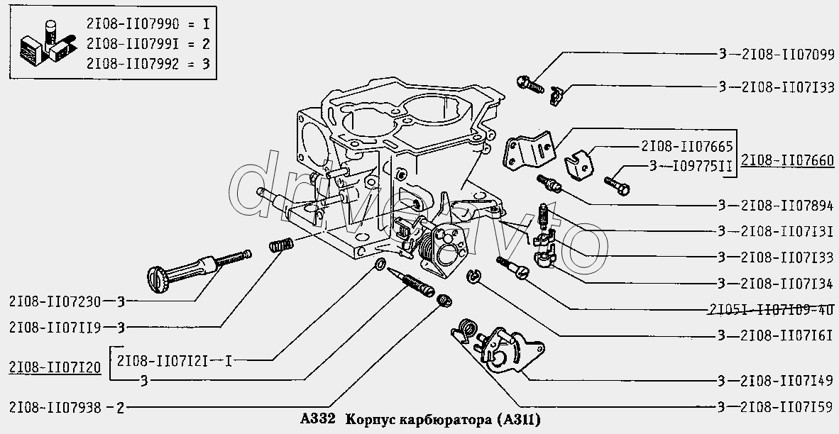 Корпус карбюратора (А311)