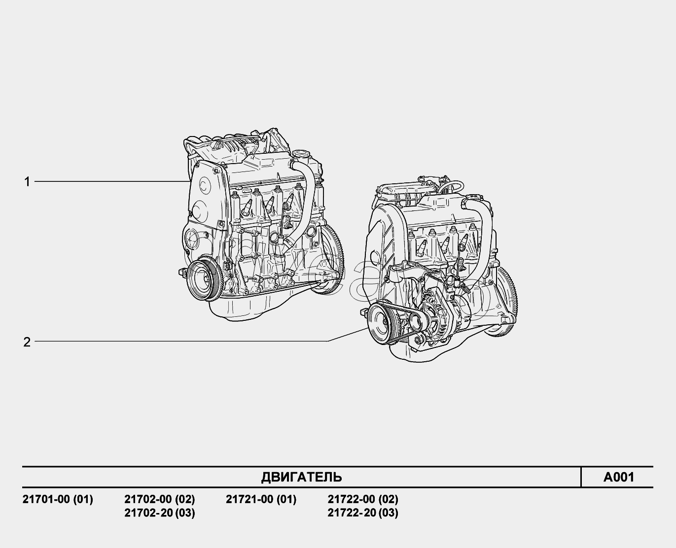 A001. Двигатель