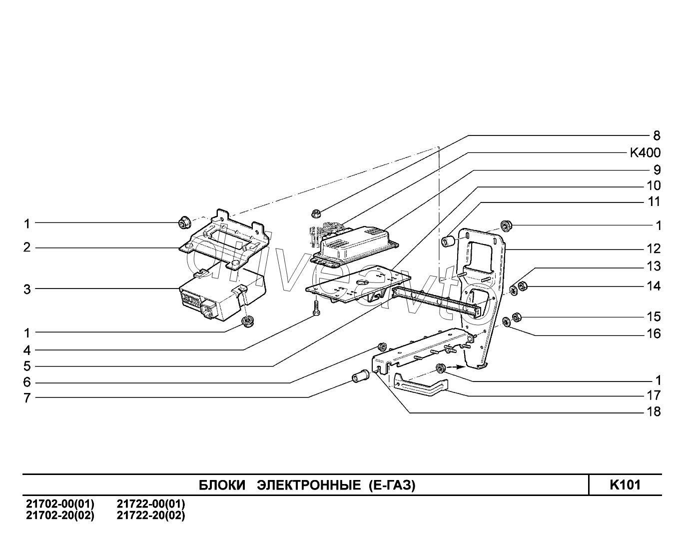 K101. Блоки электронные