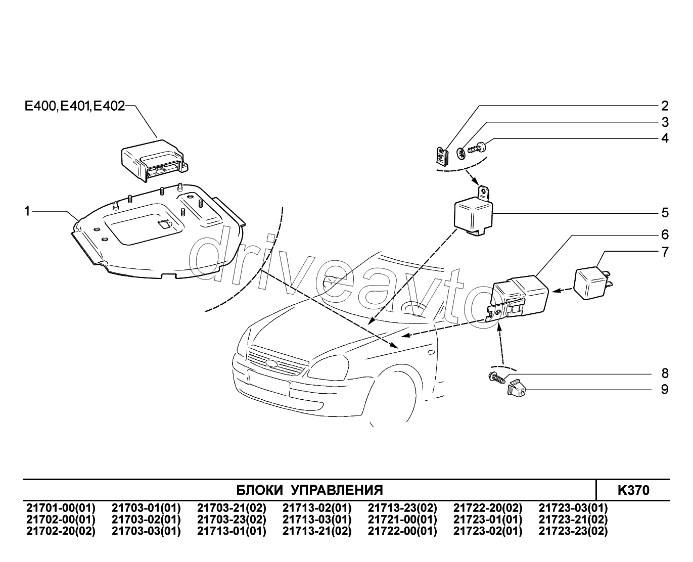 Бензобак 2170 схема