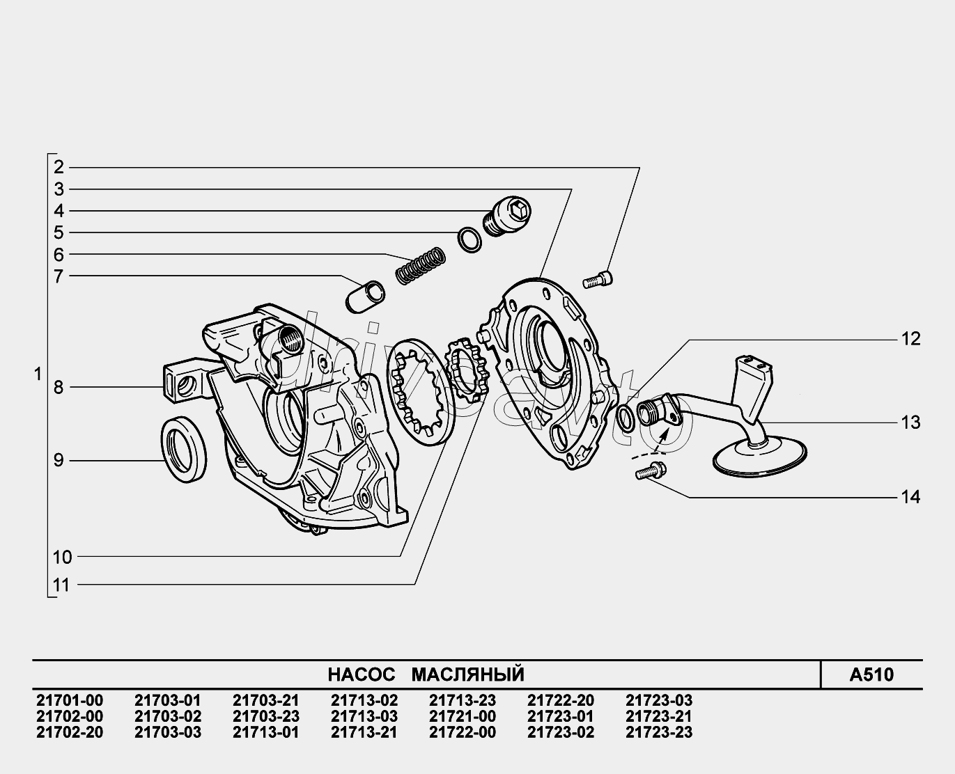 A510. Насос масляный