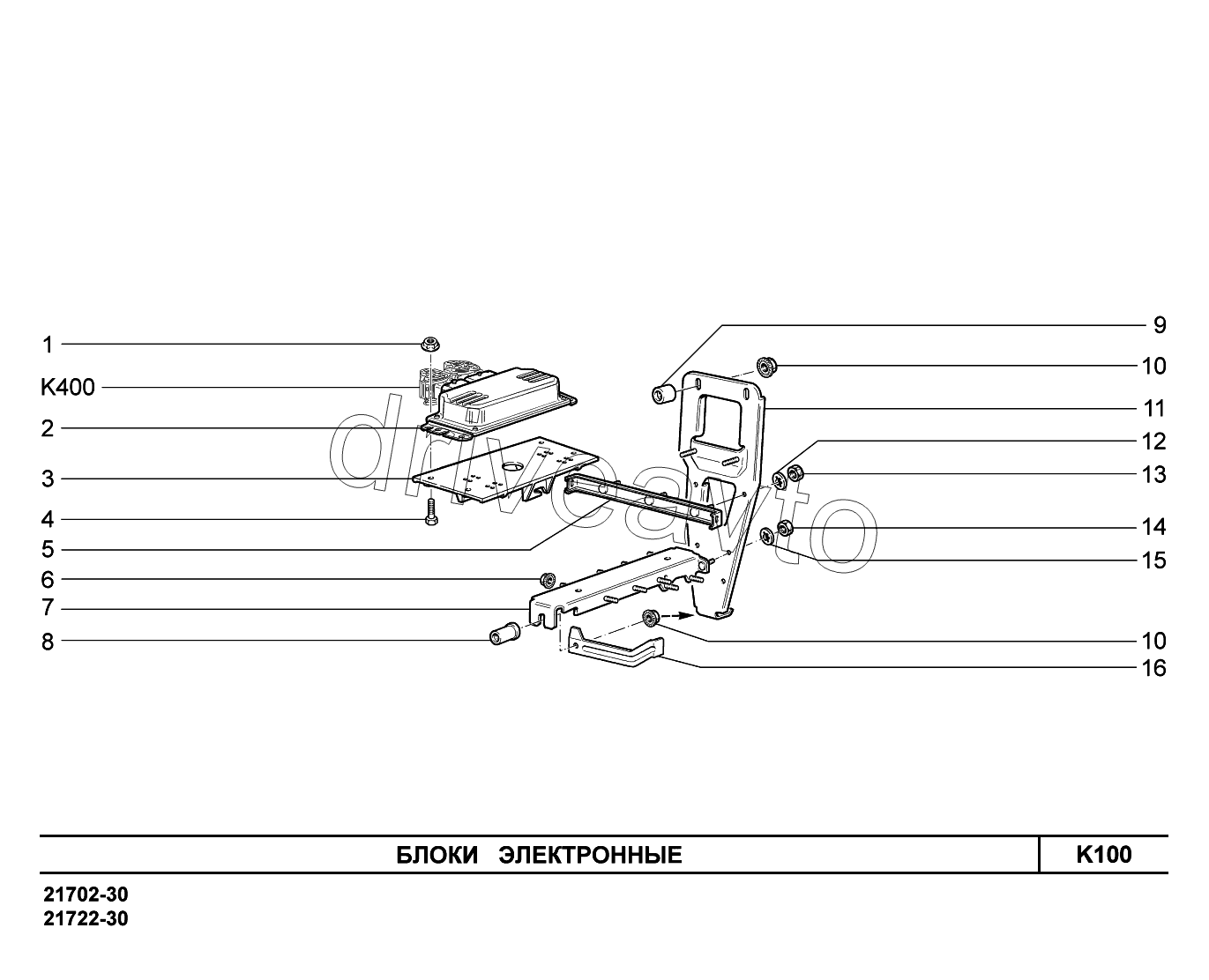 K100. Блоки электронные