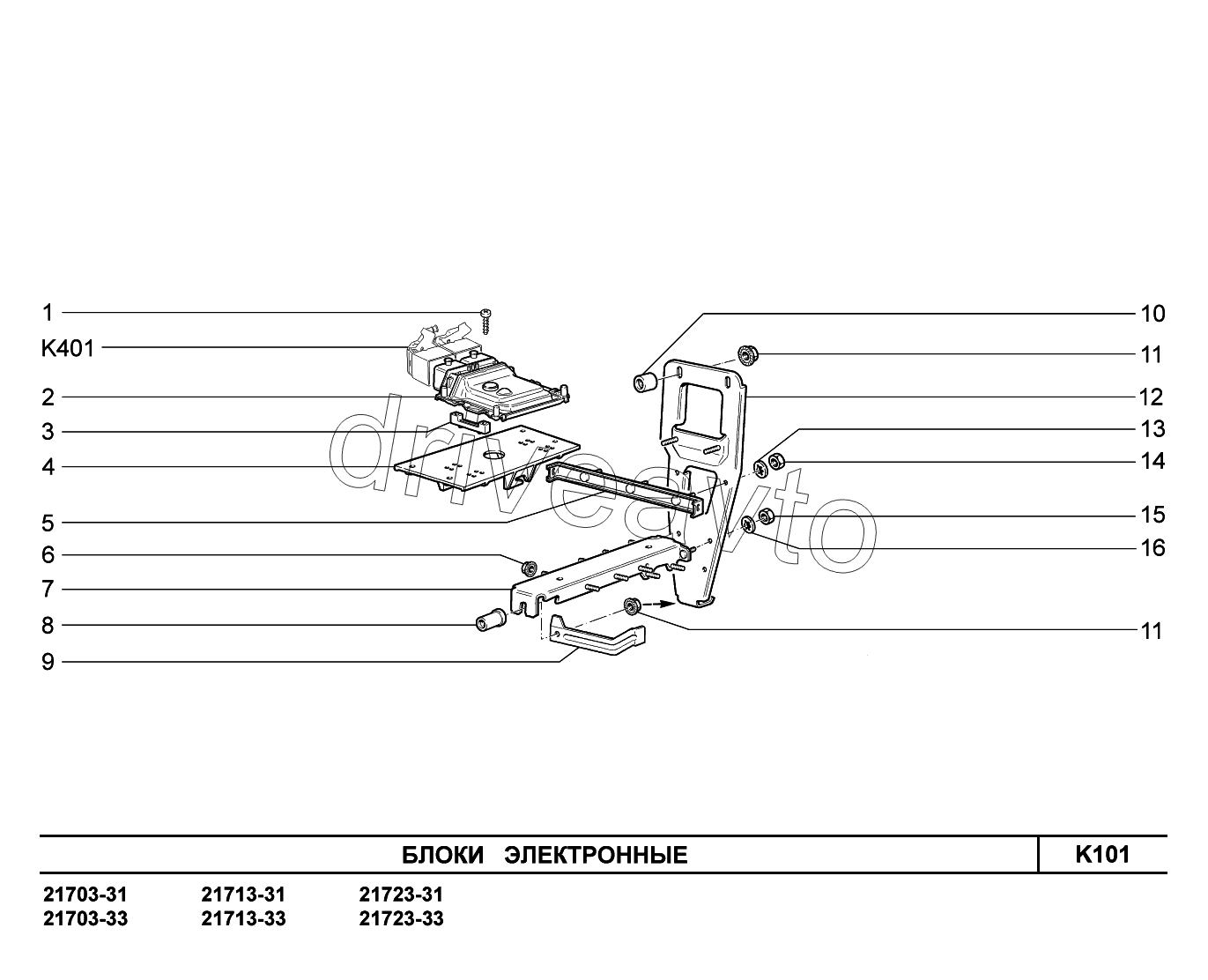 K101. Блоки электронные