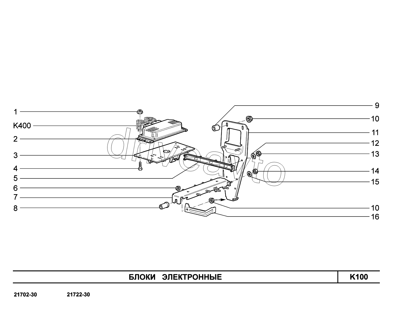 K100. Блоки электронные