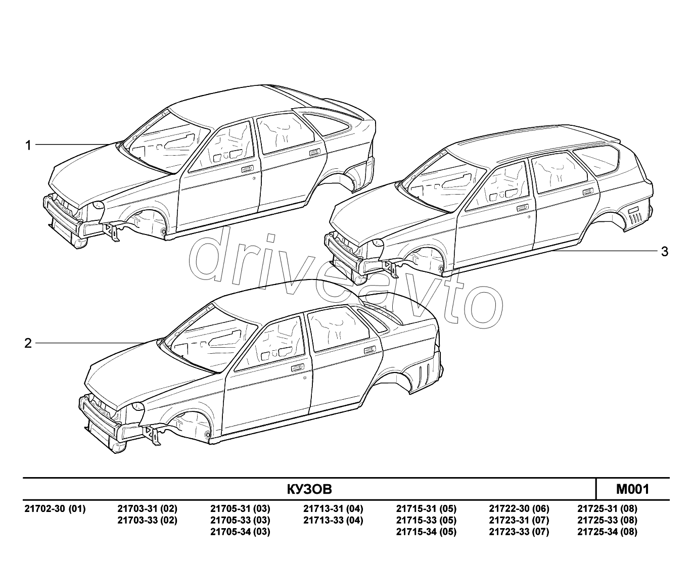 M001. Кузов