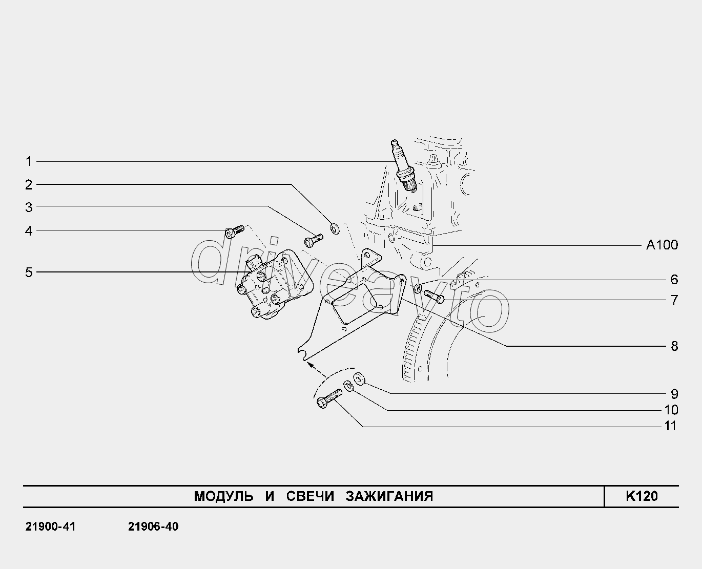 K120. Модуль и свечи зажигания