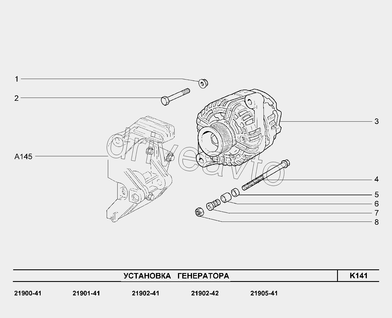 K141. Установка генератора