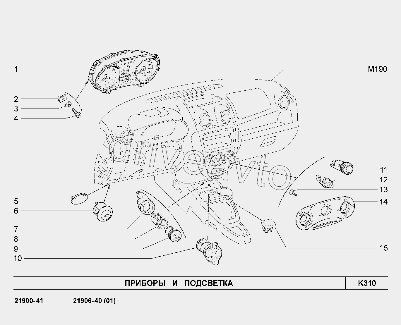 K310. Приборы и подсветка