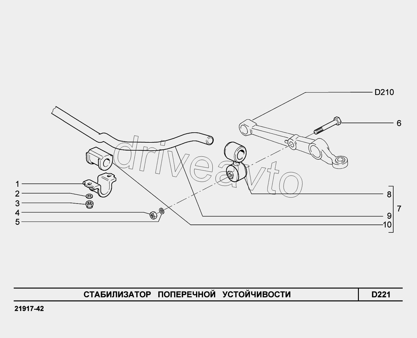 Передняя подвеска 2190 схема