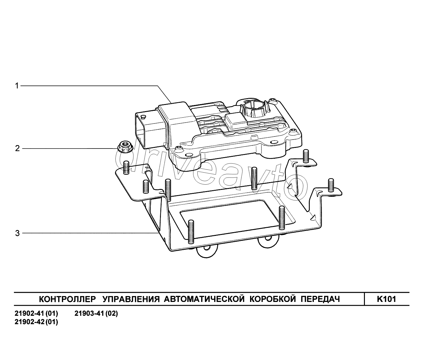 K101. Контроллер управления автоматической коробкой передач