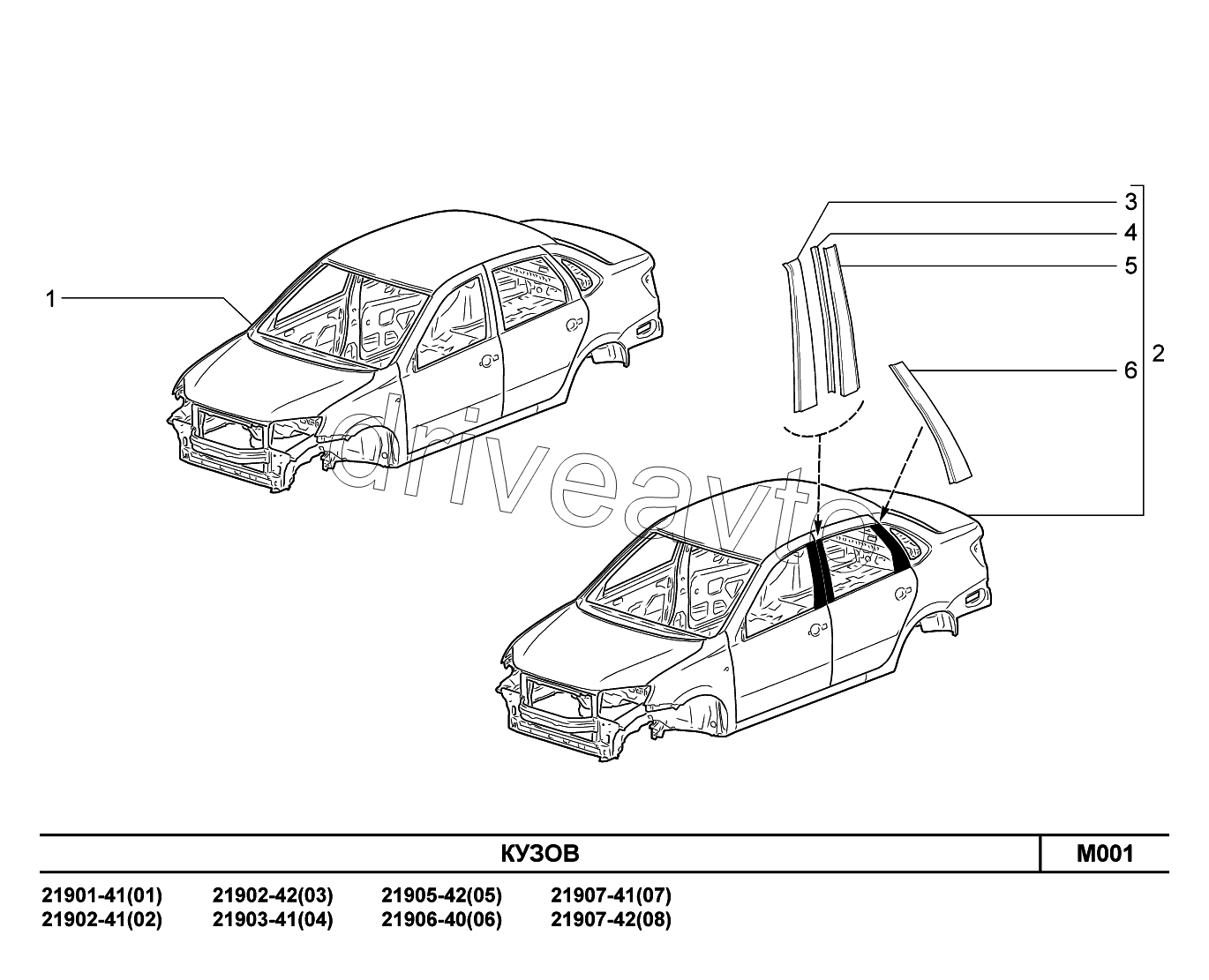 M001. Кузов