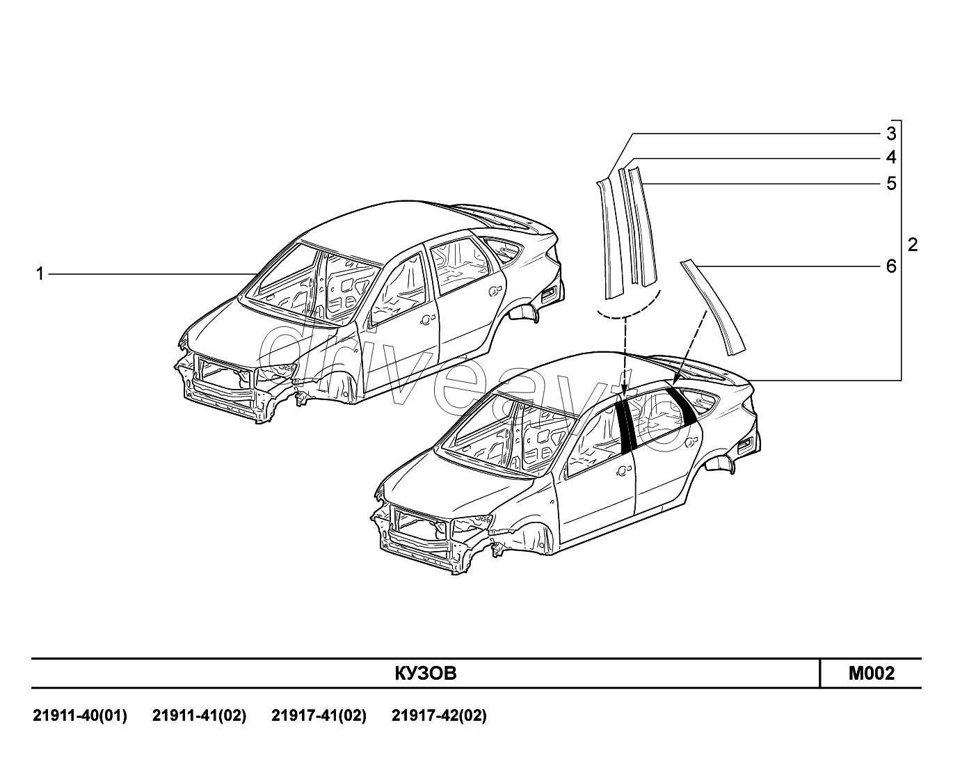 Ваз 2190 чертеж