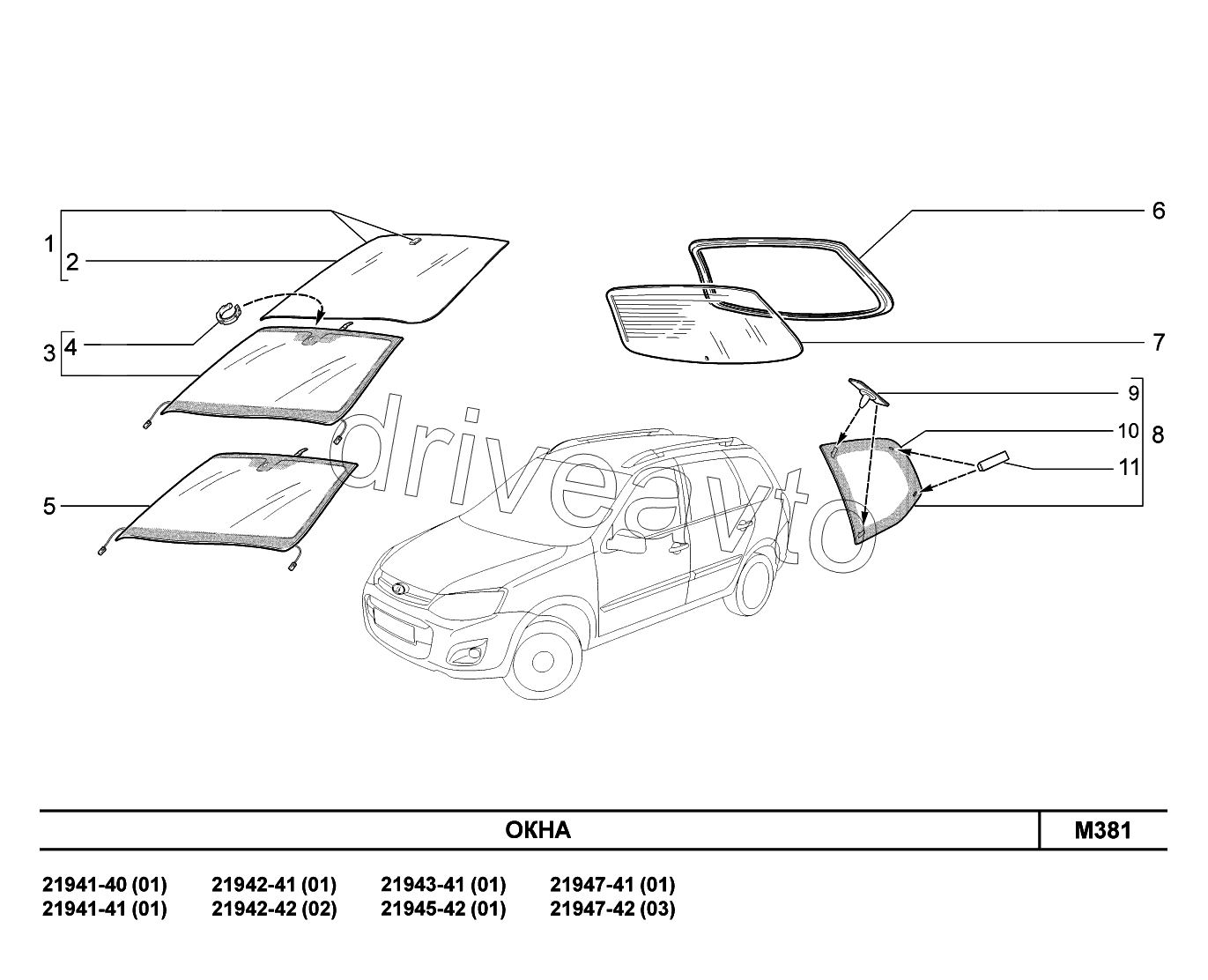 M381. Окна